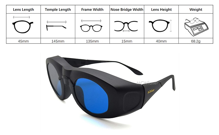 عینک ایمنی تمیزکاری لیزری سطوح زنگ زده دارای خوردگی رنگ خورده تهران ایران